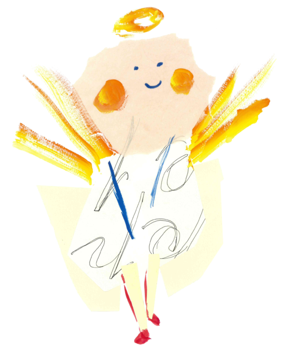 アートな天使のイラスト、おしゃれすぎません？