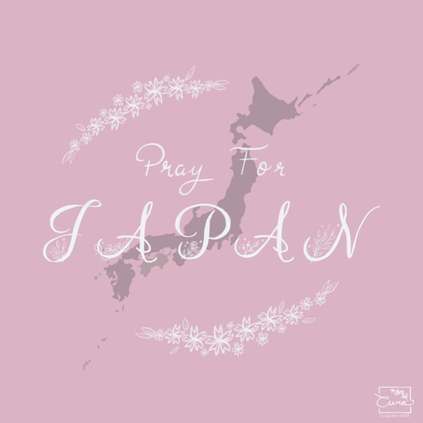 Pray for Japan（桃）