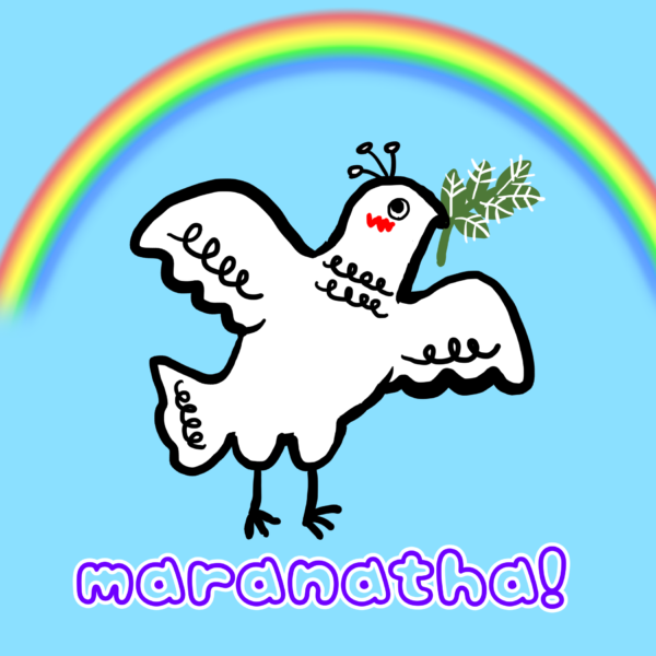 鳩とオリーブと虹